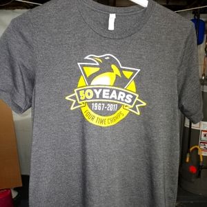 Men's Canvas Pittsburgh Penguins T-Shirt - Sz Mens Large - 50 Years Tee
